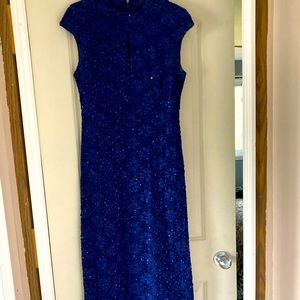 Formal long blue dress